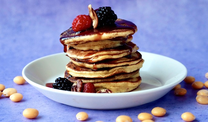 American pancakes met Lupinemeel